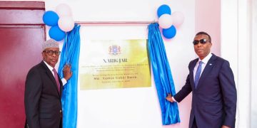 Ra’iisul Wasaare Xamsa oo maanta xarigga ka jaray dhismaha Xarunta dhexe ee Wasaaradda Tamarta iyo Khayraadka Biyaha XFS